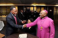 Deputy President Kgalema Motlanthe and Archbishop Emeritus Demond Tutu