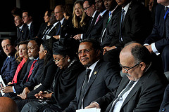 Dignitaries from all over the world at the funeral