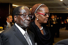 President Robert Mugabe and his wife Grace